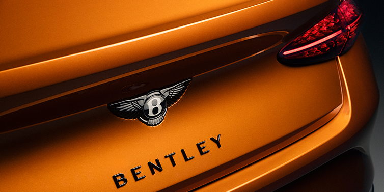 JCT600 Limited Bentley Continental GTC Black Edition convertible rear boot detail with Black Bentley Wings badge